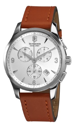 Victorinox Swiss Army Alliance Chronograph Brown Strap Mens Watch 241480