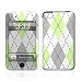 Mint Argyle Design Apple iPod Touch 2G (2nd Gen) / 3G (3rd Gen) Protector Skin Decal Sticker