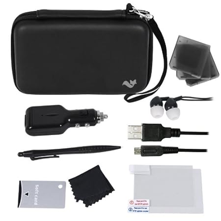 ButterFox Deluxe 12-in-1 Accessory Travel Pack / Case For the New 3DS XL Console: Black (Nintendo 3DS XL)