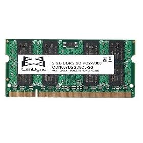 CenDyne 2GB DDR2 RAM PC2-5300 200-Pin Laptop SODIMM by Cendyne
