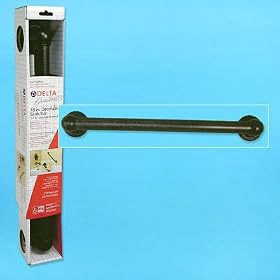 Rubbed oil BRONZE finish victorian safety GRAB BAR rail shower TUB Bath DECOR hardware NEW