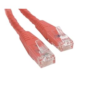 StarTech  C6PATCH2RD Molded Cat 6 Patch Cable ETL Verified (2 Feet, Red)