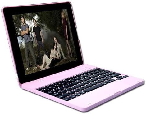 BoxCave® iPad 4 Bluetooth Keyboard Cover Case for Apple iPad 2, iPad 3, iPad 4, New iPad (PINK)