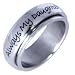 Always My Daughter - Spinner Ring - Ideal for mom on mother's day or for a beloved daughter from her mother or father for her birthday gift (Mother Daughter Friendship / jewelry for her) Stainless steel rings for women.