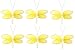 41I%2BAFOl05L. SL75  2 Yellow Mini Glitter Dragonfly nylon hanging ceiling wall baby nursery room wedding decor