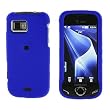 Premium Blue Rubberized Snap-On Cover Hard Case Cell Phone Protector + Optional Detachable Belt Clip for Samsung Mythic A897