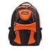 A4 High Quality Rucksack Backpack Travel Bag Hand Luggage -Black with Orange, Silver, Blue or Red.  Use School College Travel Holiday Hand Luggage