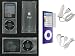 3n1 Combo - Hard Shell Polycarbonate Crystal Case Cover with Screen Protector for the New Apple iPod Nano Nano-Chromatic 4th Generation 8gb 16gb (Nano Chromatic Not Included)