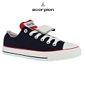 Converse All Star Double Tongue Ox Trainers - Navy/ Red