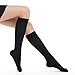 Fytto 1007 Women’s Compression Socks – Stylish, Lightweight & Breathable 15-20mmHg Flight Stockings – Professional Support for Business & Travel, Classic, Black, Small