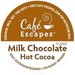 Cafe Escapes Milk Chocolate Hot Cocoa KCups, K-Cups for Keurig Brewers, 12 pack