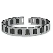 Tungsten/Ceramic Men's Link Bracelet - 8.5 Inches