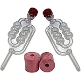2 x Bubbler Airlocks with Rubber Bungs for Homebrew