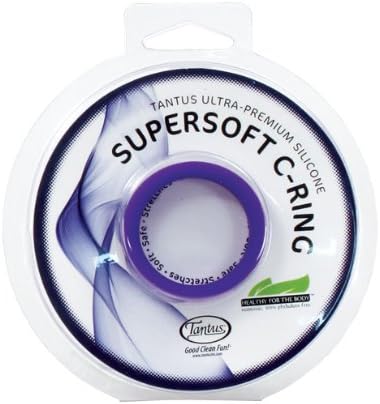 Vibrating Tantus 1.5" Supersoft C Ring - Purple