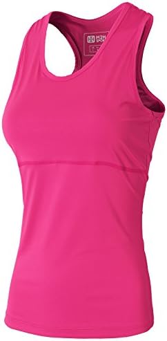 H2H SPORT Womens Skin Tight Athletic Active Compression Ribbed Tank Tops PINK US L/Asia L (KWTTK06)