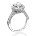 2 1/2 CT, Choice of White or Yellow Round Diamond Solitaire Engagement Ring