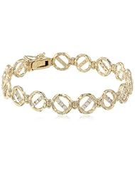 Kelly Wearstler Kensington 18k Gold Finish Clear Faceted Crystal Bracelet, 6.5"