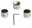 Silverhill Milled Aluminum Guitar Knob, Pack of 3