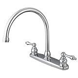 Kingston Brass KB721ALLS Victorian Gooseneck Kitchen Faucet Without Sprayer, 8-3/4-Inch, Polished Ch