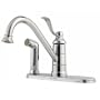 Price Pfister T34-3PC0 Single Control Kitchen with spray on deck