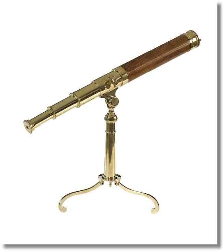 Brass Queen Anne Tripod Telescope