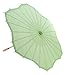 Quasimoon PaperLanternStore.com 32 Inch Light Lime Green Paper Parasol Umbrella, Scallop Shaped