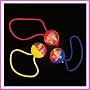 Flashing Pony-o-Light Up Hair Elastics (12 pcs)
