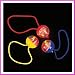 12 Flashing Pony-o-Light Up Hair Accessories
