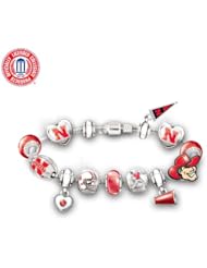 Nebraska Cornhuskers #1 Fan Charm Bracelet: Go Cornhuskers! by The Bradford Exchange