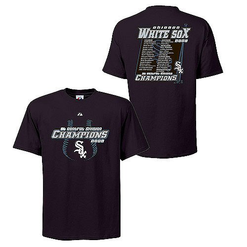 Buy Chicago White Sox 2008 AL Central Division Champions Roster T-Shirt by Lee Sport