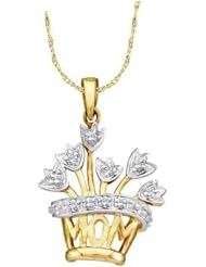 "MOM" DIAMOND PENDANT