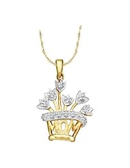 "MOM" DIAMOND PENDANT