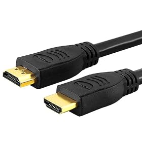 eForCity High Speed HDMI Cable with Ethernet, M / M Cable, 20FT, Black