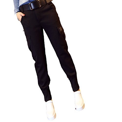 Teranos レディース ロングパンツ ロング丈 スリム ポケット スキニー 無地 春 秋 冬 カジュアル シンプル