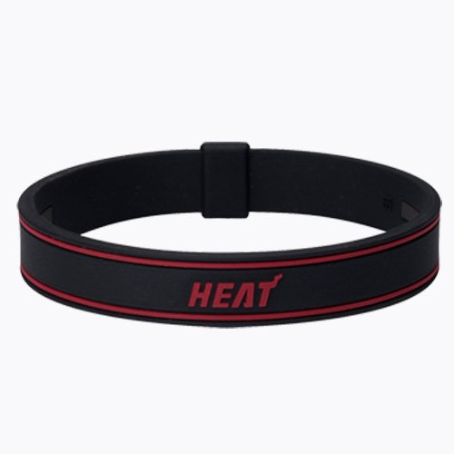 Phiten Titanium NBA Bracelet - NBA Collection - Miami Heat Size: 7 1/2
