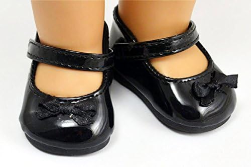 Fashion Black Color Doll Shoes Boots Fits 18 Inch American Girl Doll