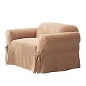 Soft Suede Chair Slipcover - Sable
