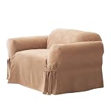 Soft Suede Chair Slipcover - Sable