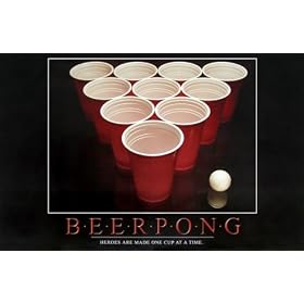 Beer Pong Heroes Are Made One Cup 24X36 Poster 0105