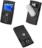 BLACK RUBBERIZED PROGUARD HARD CASE COVER (With Optional Detachable Belt Clip) for SAMSUNG i607 BLACKJACK (Retail Packaging)