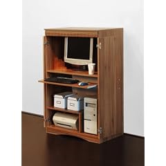 446: Computerschrank- PC Schrank- walnu� mdf - made in BRD -