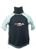 Gul Childrens Long Sleeved Rash Vest Black/Grey 5-6yrs Gul Childrens Long Sleeved Rash Vest Black/Grey 5-6yrs