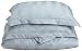 Divatex 90 GSM Woven Dobby Stripe Microfiber Duvet Twin Mini Set, Silver Grey