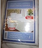 Dura-kleen Deluxe Vinyl Zippered White Full Size Mattress Cover