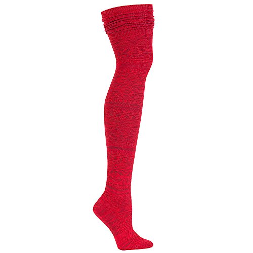 Sock It To Me OTK Alpine Over The Knee Socks (Red)