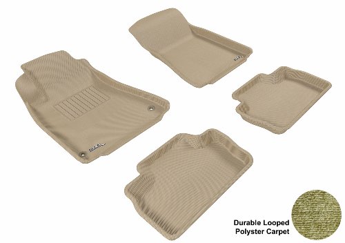 3D MAXpider U-ACE LEXUS IS250/350/ISF 2006-2012 CLASSIC TAN R1 R2 (RWD ONLY) L1LX00602202 Floor Mat Floor Mats On Sale