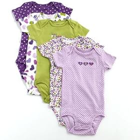 Buy Carter's Girl Cherry and Stripe Body Suit 5 Pack (6 months) by carter's