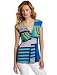 Annalee + Hope Women's Love Knot Top, Blue/Multi, Large