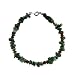 Genuine Emerald Christmas Wreath Bracelet with Ruby Satin Red Swarovski Crystals