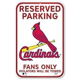 St. Louis Cardinals Baseball Style Reserved Parking Sign